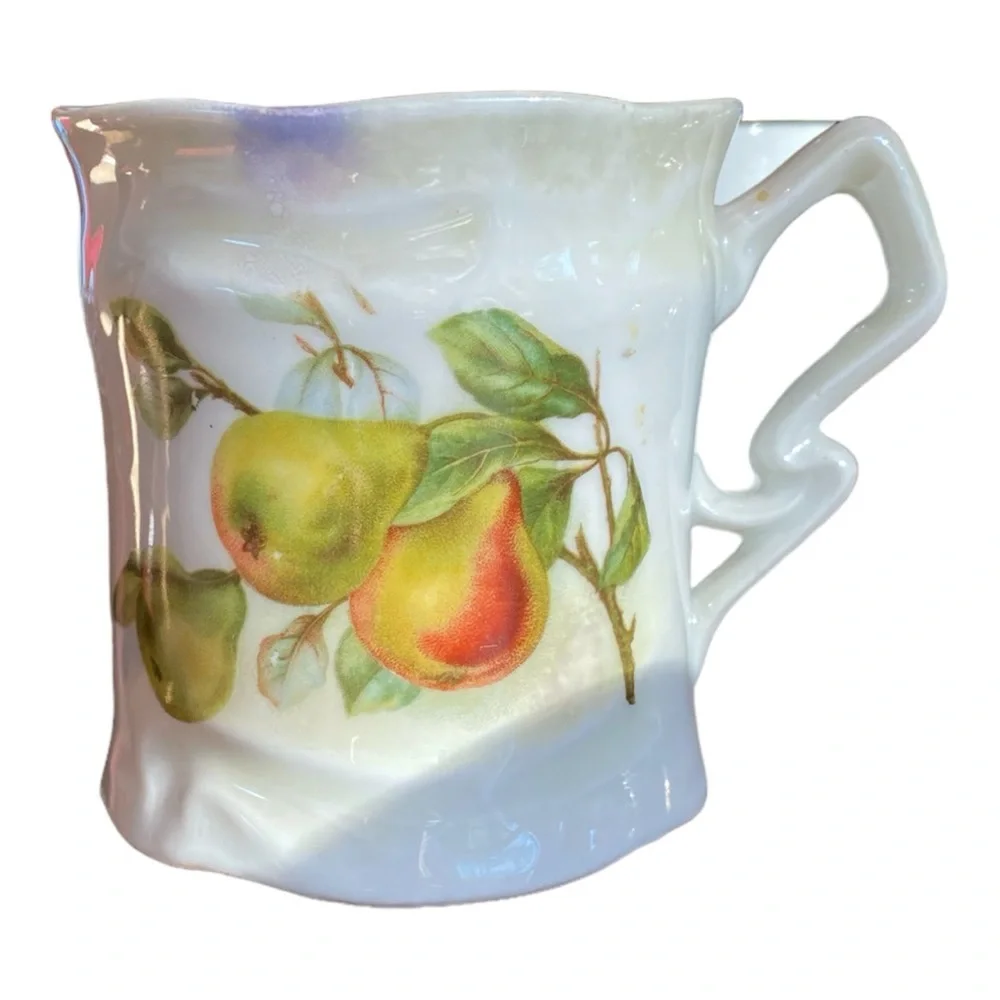 Antique Johann Seltmann Vohenstrauss Bavaria Pear Porcelain Mug 1911-1932